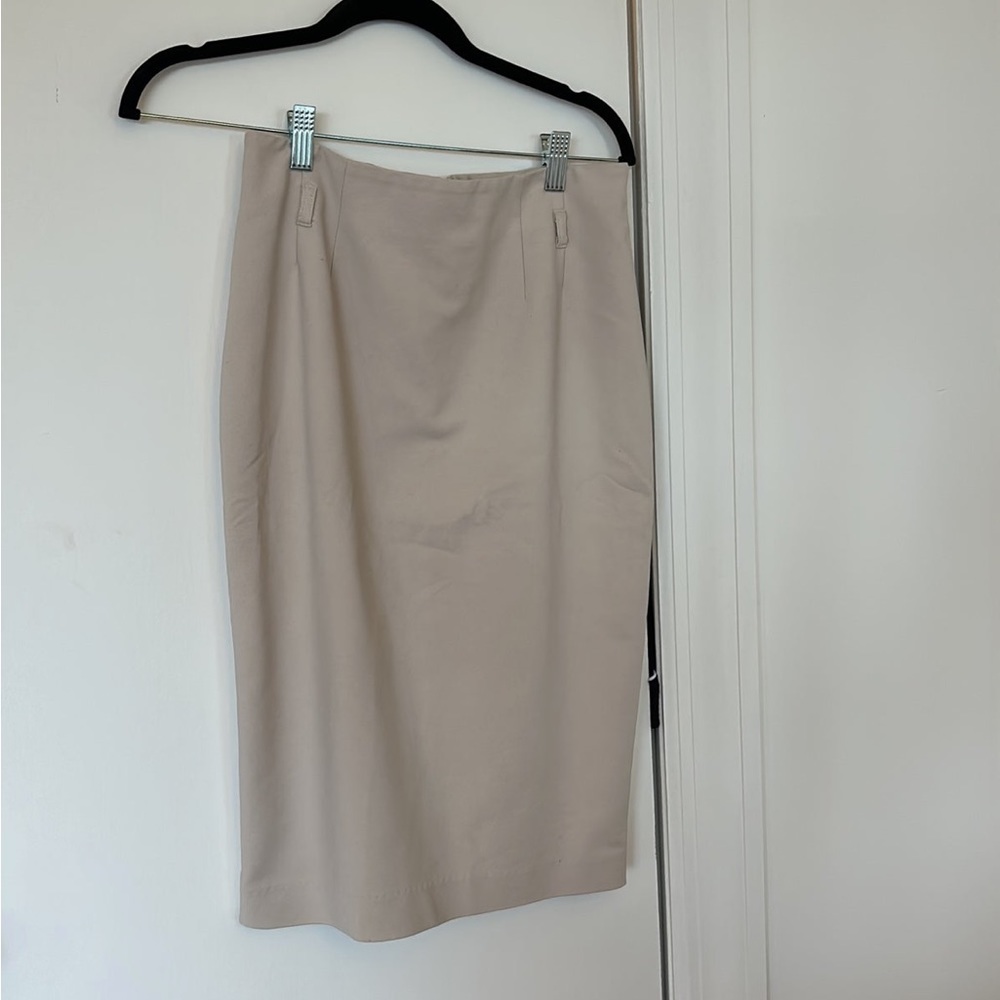 Cream Pencil skirt size 2